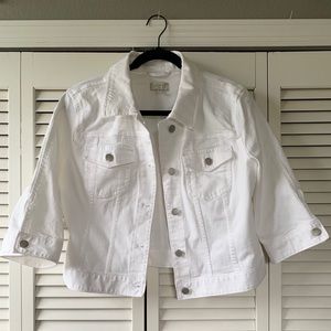 NWOT White Loft jean jacket